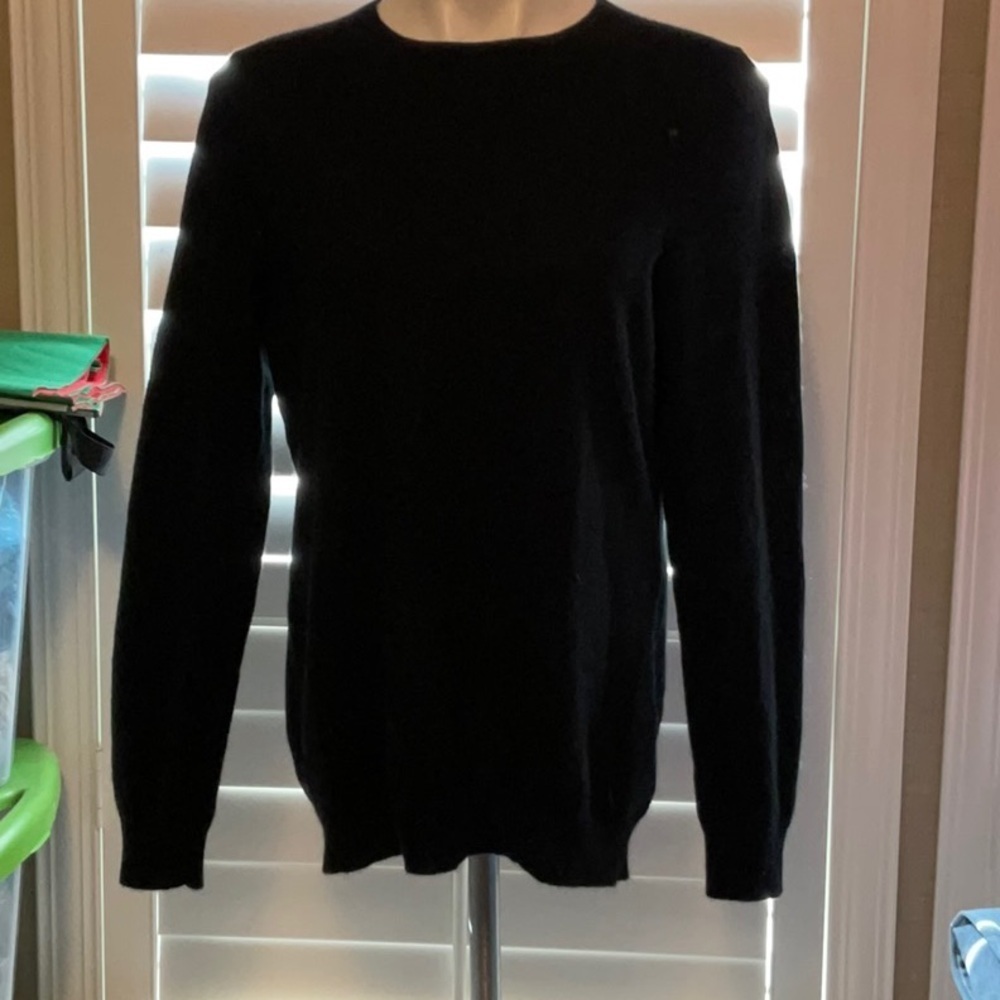 Charter Club Men's Classic Black Crewneck Sweater